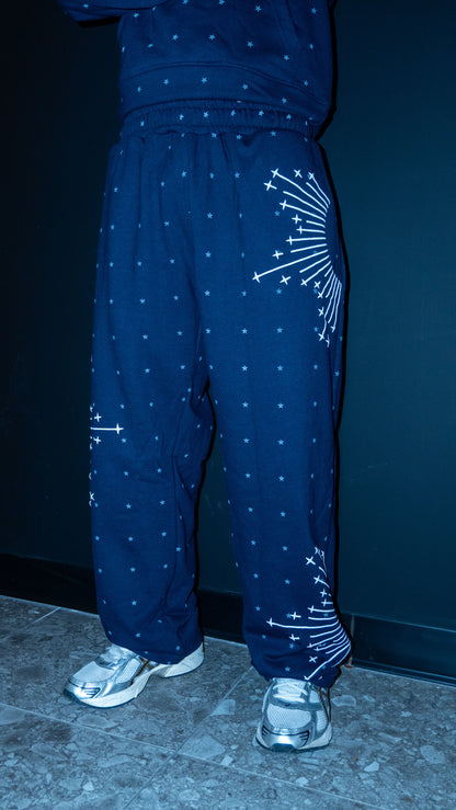 Shooting Stars Midnight Sweatpants - UNISEX