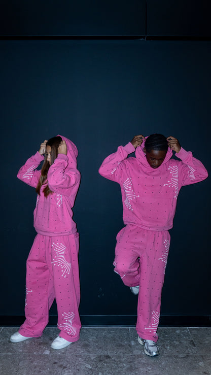 Shooting Stars Rose Sweatpants - UNISEX