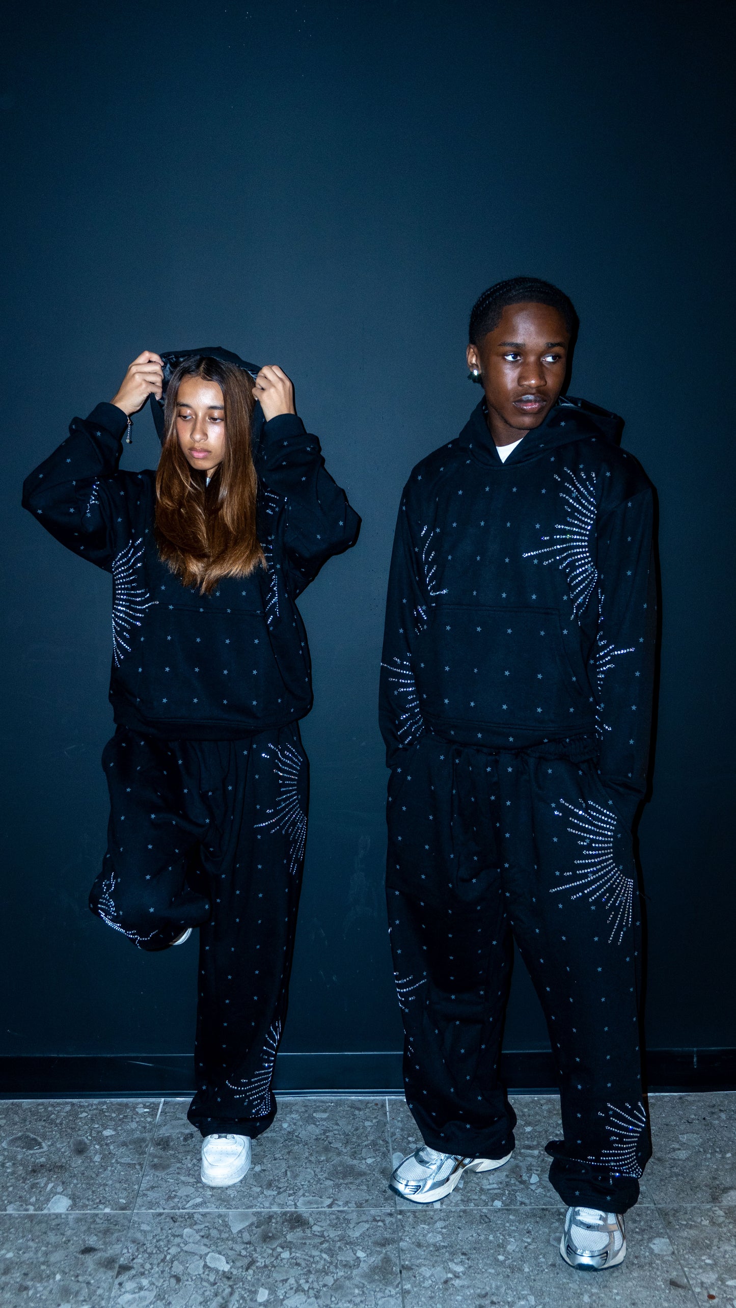 Shooting Stars Sweatpants Night - UNISEX